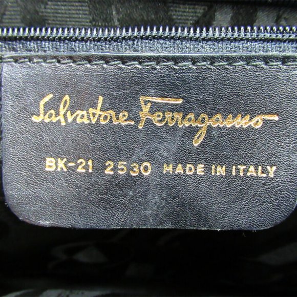 Ferragamo Tote Bag Vala Hardware Leather Auth T17230 - Picture 8 of 8